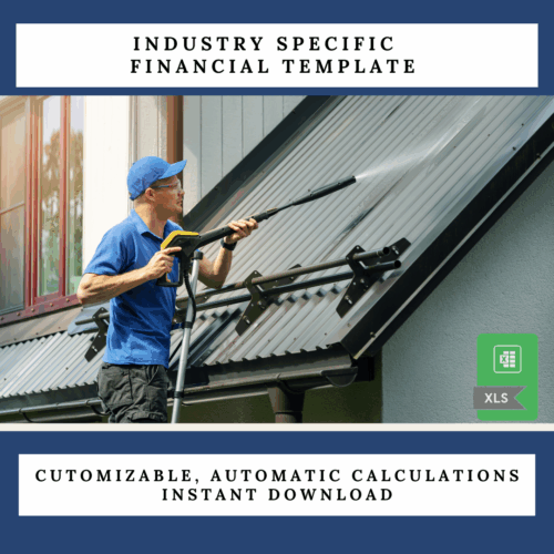 Pressure Washing Business Financial Projection Excel Template